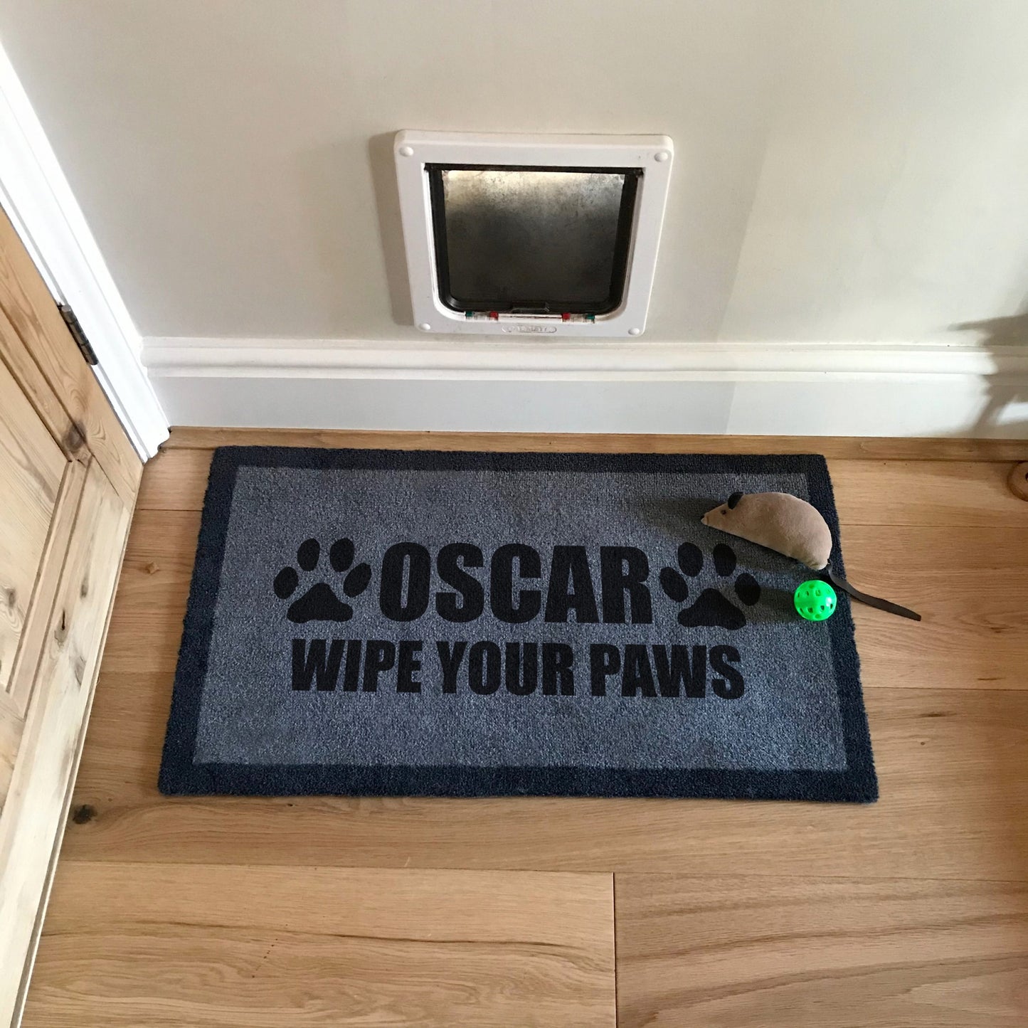 ‘Wipe Your Paws’ Personalised Internal Pet Doormat