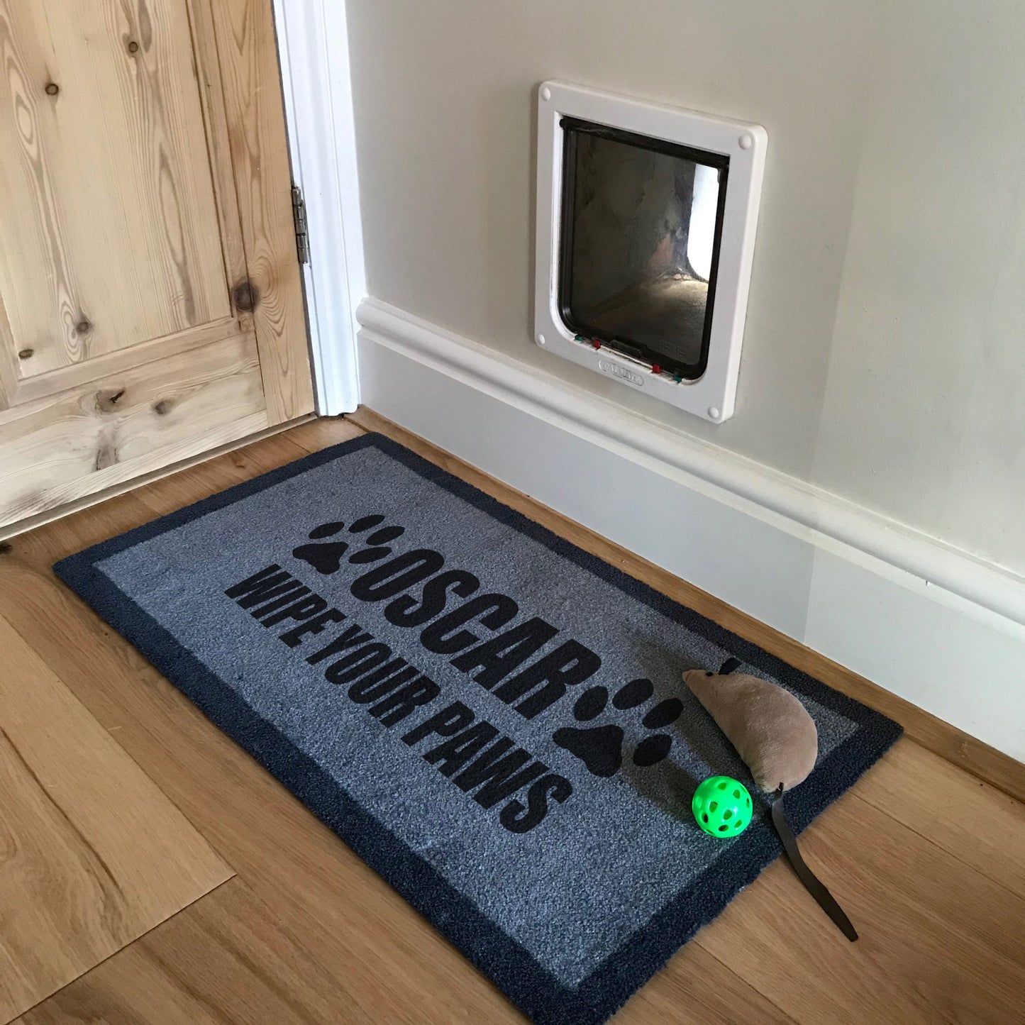 ‘Wipe Your Paws’ Personalised Internal Pet Doormat