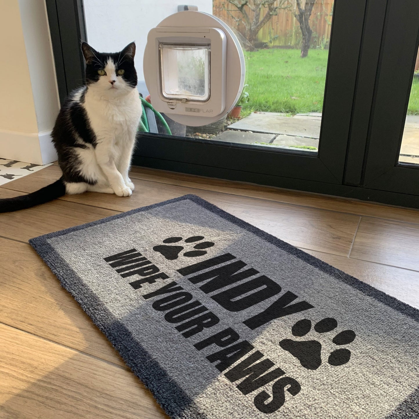 ‘Wipe Your Paws’ Personalised Internal Pet Doormat